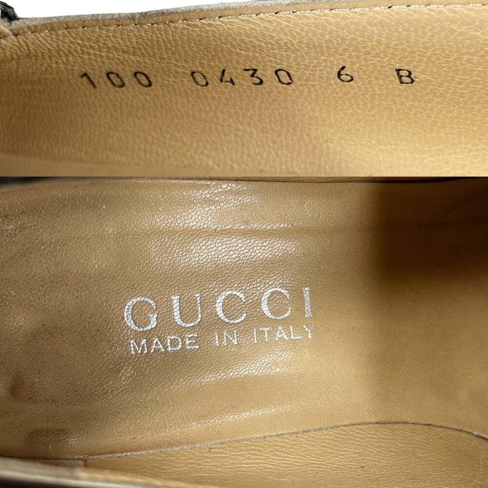 Gucci Womens Loafers Shoes Patent Leather Black 6B 100 0430 - Picture 6 of 11